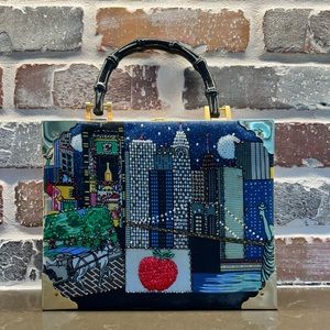 NYC Beaded Cigar Box Purse